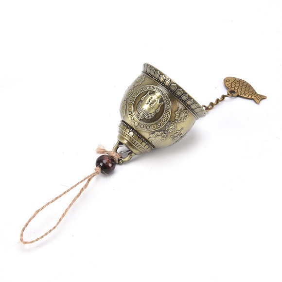 Bronze good LUCK Feng shui Buddha bell - Picture 9 of 10